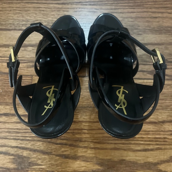 Saint Laurent Tribute T-Strap Platform Sandal - Picture 7 of 13